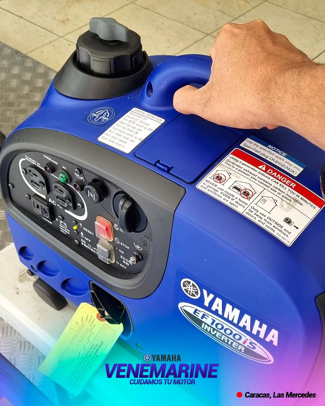 PLANTA ELÉCTRICA YAMAHA INSONORIZADA MOD: EF1000iS